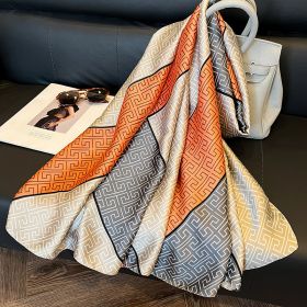 Elegant Emulation Silk Scarf Women's Spring And Summer Sun Protection Long