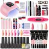 Limegirl Professional Nail Set With UV LED Lamp And Nails Drill Machine Soak Off Nail Gel Polish Kit for Manicure Tools Kit