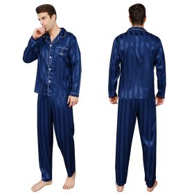 Ice Silk Men's Pajama Set (Option: Style)