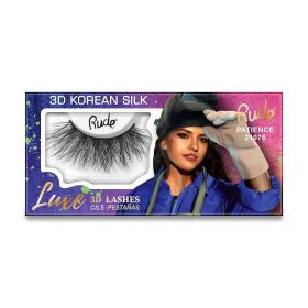 RUDE Luxe 3D Korean Silk Lashes (Color: Patience)
