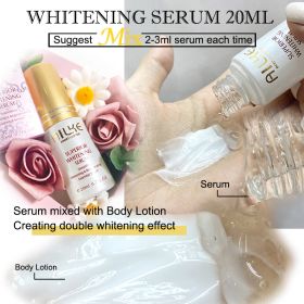 AILKE Whitening Face Cream, Antioxidant, Reduce Dark Spots, Inhibit Melanin, Anti-aging, With Collagen, Niacinamide, Glutathione (Color: SERUM)