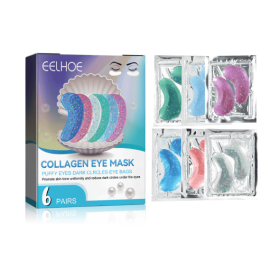 EELHOE Collagen Eye Mask Removes Fine Lines And Dark Circles Hydrating And Firming Lift Crystal Eye Mask (Option: 2pcs)